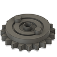 12-10-_2023_15-05-03.png 3d printed chain gears for the Tamiya CB750F (16020)  bigscale in 1to6 to fit the real link chain from tamiya (12674)