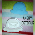 angry_octopus.png Angry Octopus cookie cutter x2 | Angry Octopus cookie cutter