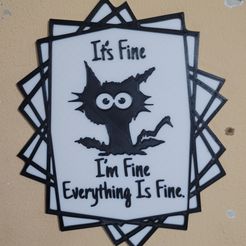 20240114_021939.jpg Its fine, I'm Fin, Everything is Fine Funny sign