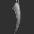 Vertical perspective.jpg Velociraptor claw - Necklace pendant (2 extra variations)