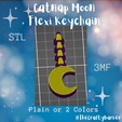 Catnap-Moon-Flexi-Keychain.png Cat nap head and Pendant keychain / Poppy Playtime Chapter 3/ Deep sleep / Flexi Keychains