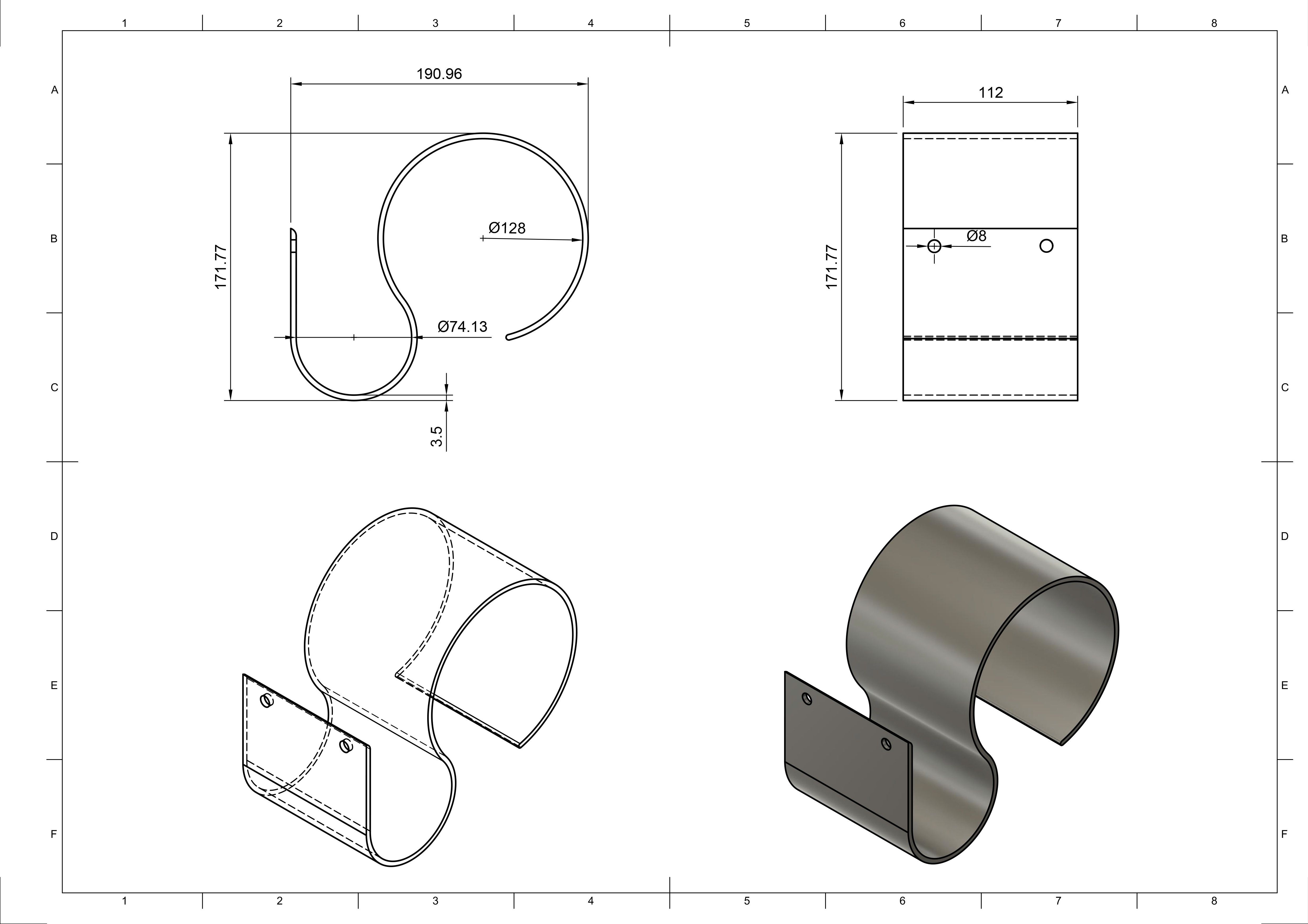 cartarifatto Drawing v0.jpg Файл STL toilet paper holder and newspaper・Модель для печати в 3D скачать, jacopo