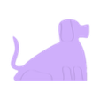 PERRITO_IMAN.STL Силуэт собаки 3D для магнита на холодильник