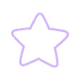 star 4.25 in.stl 5 sizes - Classic Star Cookie Cutter for Space Sets and More - SHARP cutting edges!