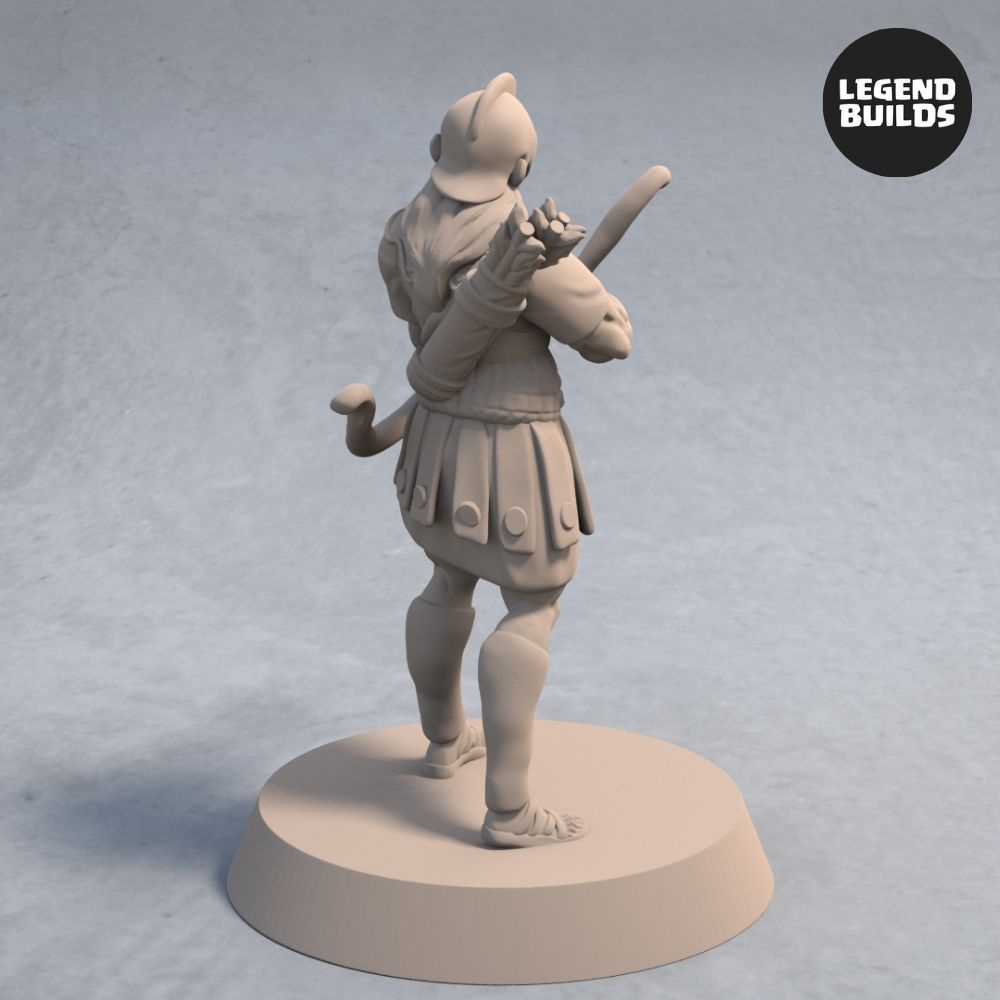 Download file Archer of Nemis Pose 3 3D printable miniature STL file • 3D print model ・ Cults