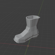 boot1.png Бесплатный OBJ файл Simple Low-Poly Boot・3D-печатный дизайн для скачивания, Adicus