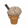 Screenshot_106.png Brain Ice Cream - Surreal Funny 3D Model for Printing