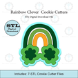 Etsy-Listing-Template-STL.png Rainbow Clover Sunglasses Cookie Cutters | STL Files
