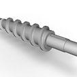 Wn | " i Extruder conical screw