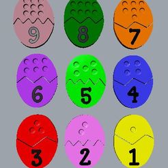 easter_playnlearn01.jpg Free STL file Play 'n Learn Easter Egg Number Counting Puzzle #EASTERXCULTS・Object to download and to 3D print