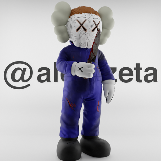 🎨 Kaws Michael Myers・ STL File for ・Cults