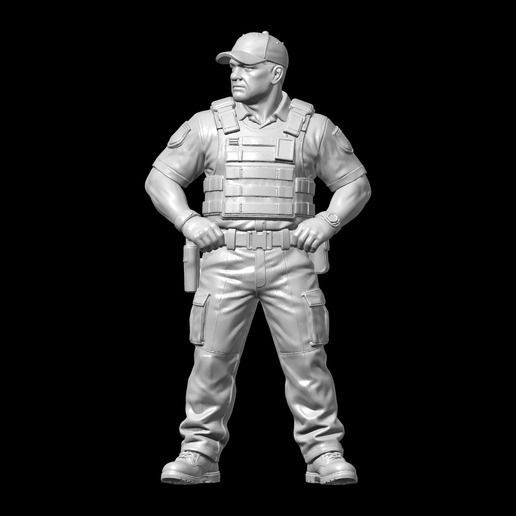 Urban Nights - Officer with Hands on Duty Belt