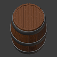 BasicBarrel-04.png Wooden Barrel (28mm Scale)