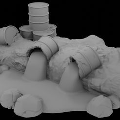 Barrel-Terrain-3.png STL-Datei Giftiger Fassschlamm kostenlos herunterladen • Objekt zum 3D-Drucken, HairyHobbies
