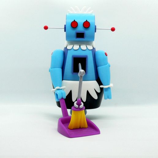 rosie front1.jpg STL-Datei Rosie the Robot kostenlos・3D-Drucker-Design zum herunterladen, reddadsteve