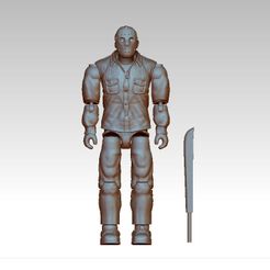 front.jpg OBJ-Datei Jason Voorhees FridayThe13th 100mm Actionfigur・Vorlage für 3D-Druck zum herunterladen