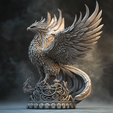 Phoenix_Statue_1.png Marble Phoenix Statue 3D Model HD Version