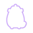 Contorno.stl Вырубка для печенья Pusheen Cat 2