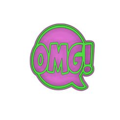 OMG.jpg EMPORTE-PIÈCE COOKIE CUTTERS BULLE BD OMG !
