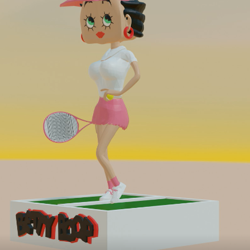 bettyy tennis 3D model