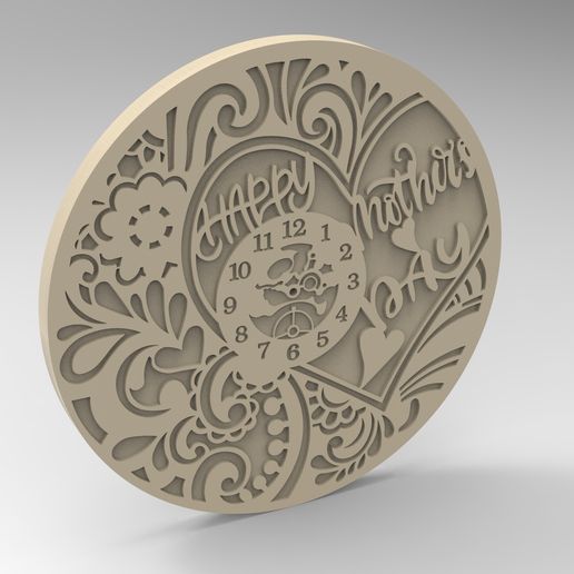 mother clock 2 - 3D model önizlemesi