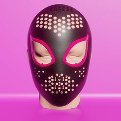 gwen-black-shell-version.jpg Spider Gwen Into the Spiderverse Faceshell (3d File)