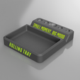 Rolling-Tray-Bild-6.png 3D printing STL: Rotary shell with clipper holder + formwork for silicone molds