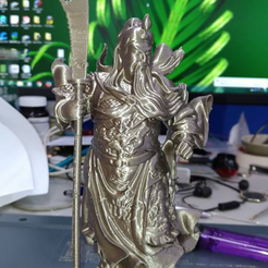 Capture d’écran 2017-05-12 à 17.32.31.png Free STL file Guangon with guandou 拿關刀的關公啊update・3D printer design to download
