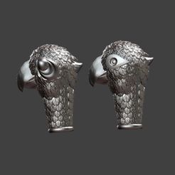 Untitled-1.jpg Fichier STL Poignée de parapluie pour perroquet・Plan pour impression 3D à télécharger