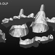 40 SLA-DLP.jpg Space Shuttle file STL for all 3D printer, two versions on platform and in the take-off phase lamp  scale 1/120 FDM 1/240 DLP-SLA-SLS