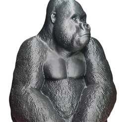 PhotoRoom-20230217_192708.png STL file Gorilla・3D printable model to download