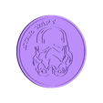 sous-verre_stormtrooper01.STL Free STL file Coaster "Character of Star Wars" (ep.4,5,6)・Design to download and 3D print