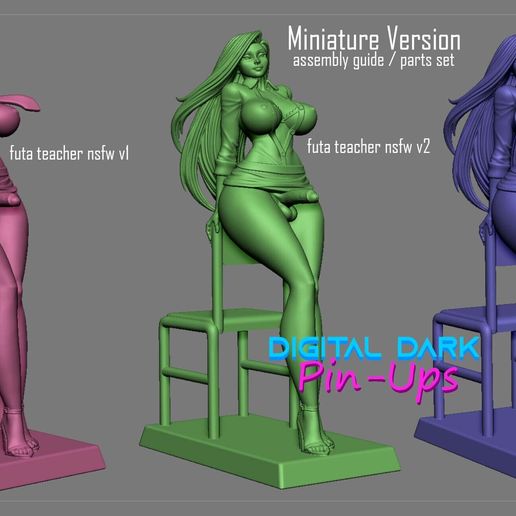 futa-makima-miniatures-2.jpg FUTA Makima Chainsaw Man NSFW version with Miniatures version COMBO PACK