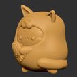 2.jpg Archivo STL Molang cat con Taiyaki・Objeto imprimible en 3D para descargar, Awakeningmadarts