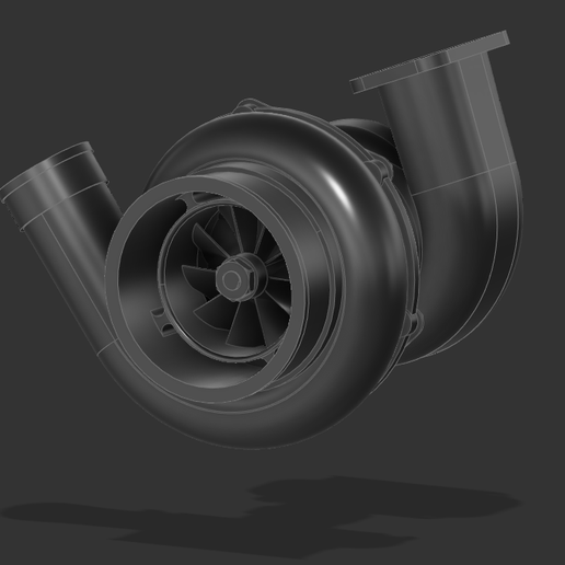 Working Garrett GTX3582r Gen2 Turbo Charger 3D model