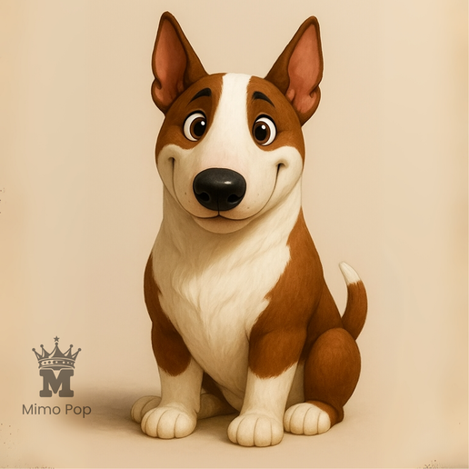 🐕 Pixar Pet Dog Bull Terrier Animation Fan Art・ STL File