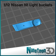 Cults3D-N1-Lights.png STL file 1/12 Nissan R32 GTR - N1 Light Buckets・3D print design to download