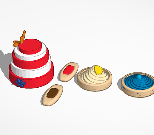 🍰 bolo・Arquivo STL para Impressão 3D・Cults