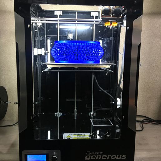 3D-Printed Blue Bracelet