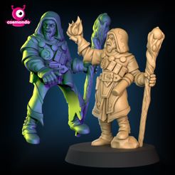 human00.jpg Human Wizard from Wizards & Beasts Project for Dungeons & Dragons RPG Miniatures