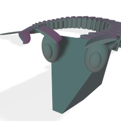 Bonny-Fish-rendered1.png Fichier STL Un poisson articulé "Skinny Bonny Fish" pour l'impression 3D・Plan à imprimer en 3D à télécharger, Mipham