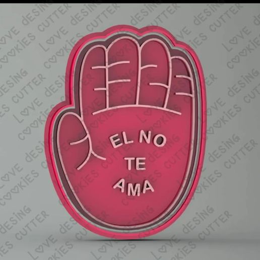 CUTTER + MARKER PALETTE HAND PADDLE 3D model