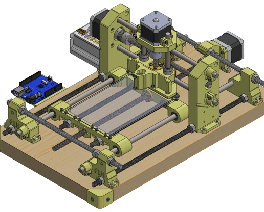 PIK_420 v1 - DIY Cartesian Robot for PCB Drawing