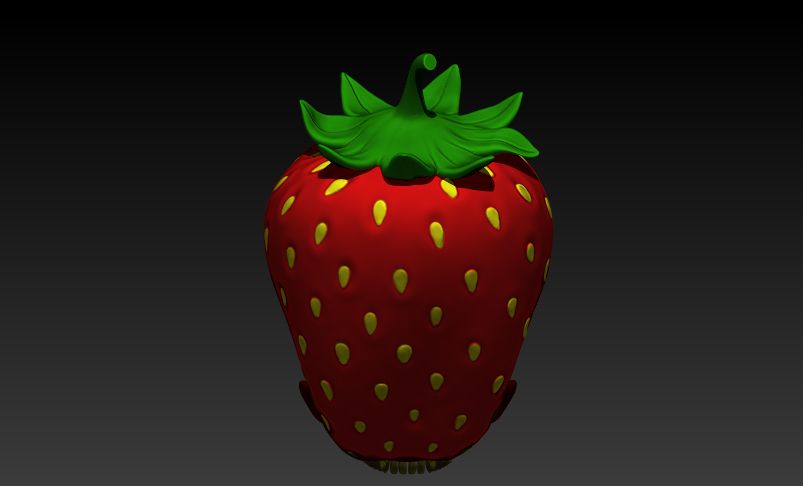 Download STL file Strawberry skull • 3D printing template ・ Cults