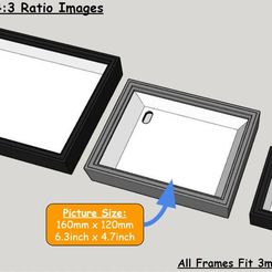 All Frames Fit 4:3 Ratio Images Picture Size: pole Te arestilil eT eereuoe 200mm x 150mm VAT aera) All Frames Fit 3mm Thick Lithophane Lithophane Picture Frame Light Box (three sizes!) and Optional On/Off Swtich