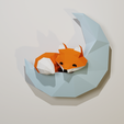 rendu1.png Renard Lune - Low Poly