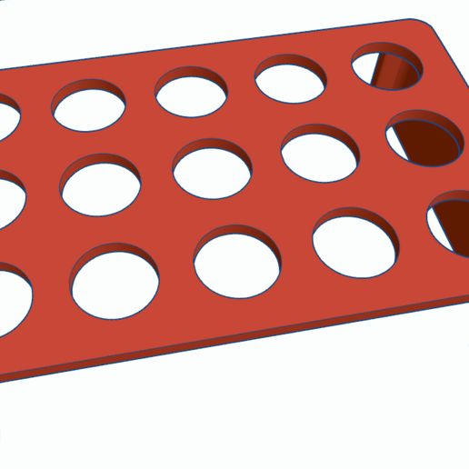 Porta Carimbo para 15 peças - 3D model önizlemesi