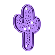 Cactus cortante.stl Cactus and called cookies cutter