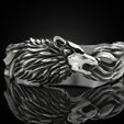 Wolf-band-ring-6.jpg Archivo STL Anillo banda lobo・Plan de impresora 3D para descargar