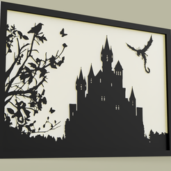 dragon_chateau.PNG Dragon et Chateau - Dragón y Castillo